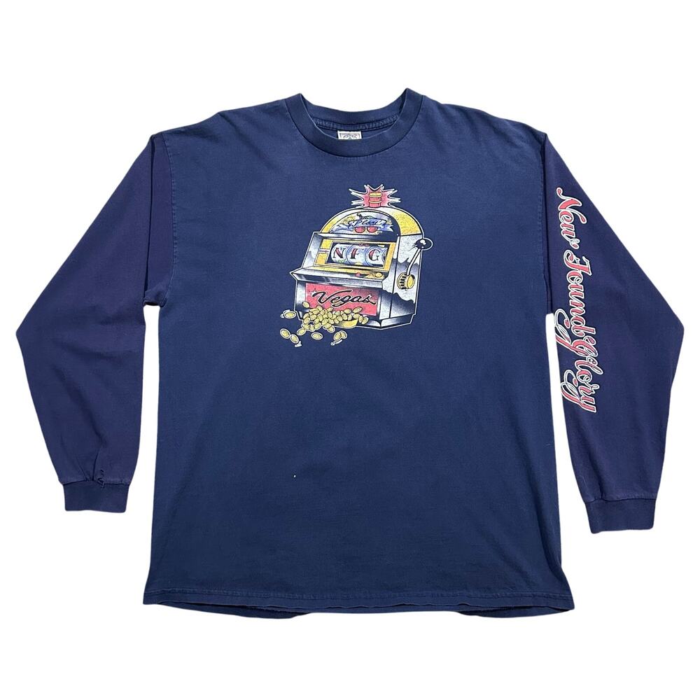 Vintage New Found Glory Las Vegas T-Shirt Men’s XL Long Sleeve Distressed Slot